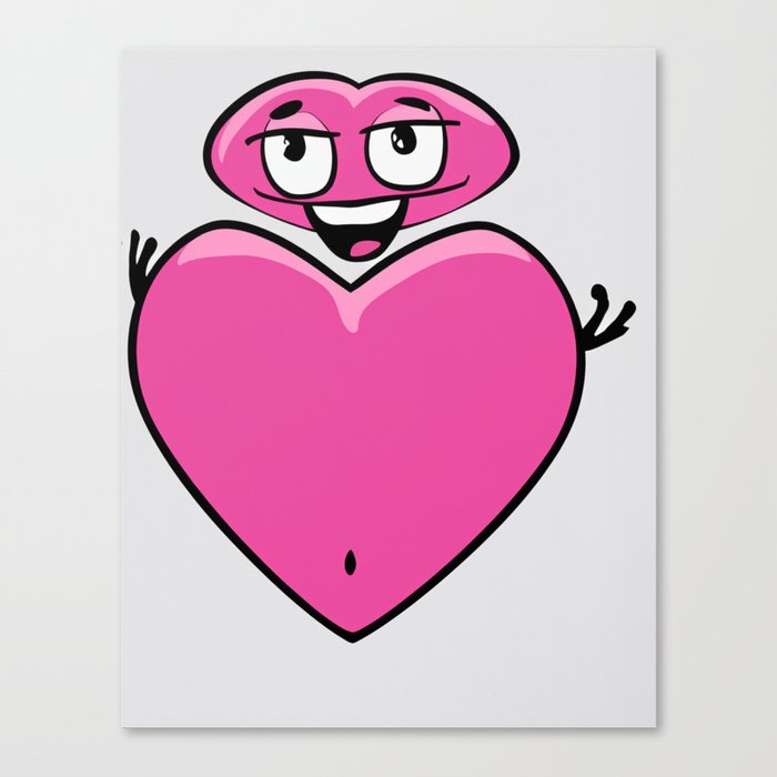 Big Pink Heart  Canvas Print