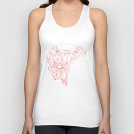 Low Poly Tiger Face Unisex Tank Top