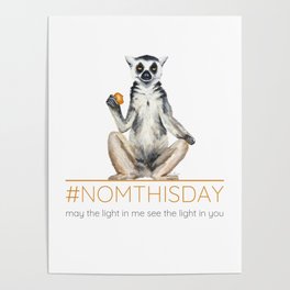 #NomThisDay yoga lemur Poster