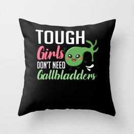 Gallbladder Removal Surgery Recovery Attack Throw Pillow