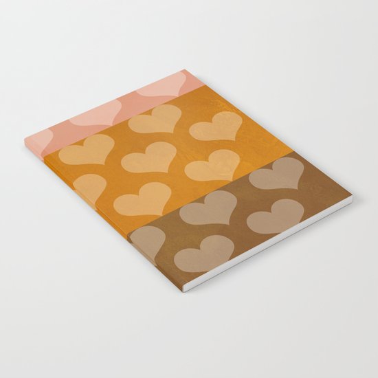 Patina Hearts Rose Gold Notebook