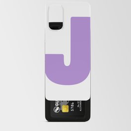 J (Lavender & White Letter) Android Card Case