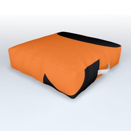 Number 9 (Black & Orange) Outdoor Floor Cushion