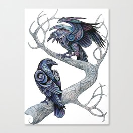 Odin's Ravens Canvas Print