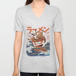 Great Ramen off Kanagawa V Neck T Shirt
