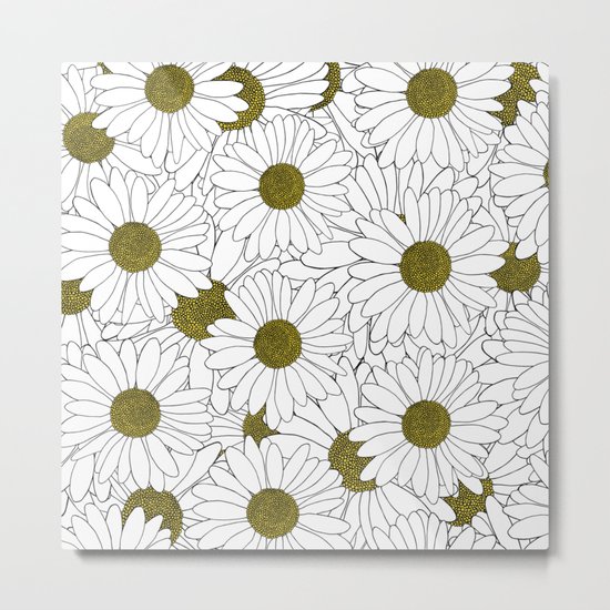 Daisy Yellow Metal Print