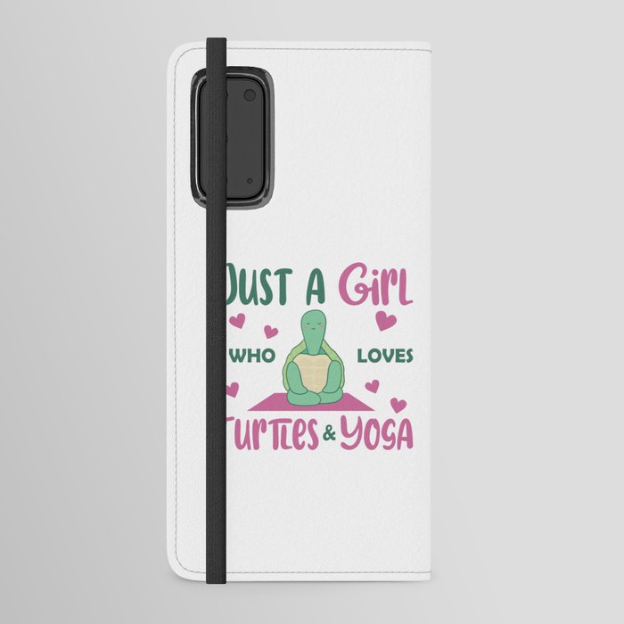 Just A Girl Who Loves Turtles And Yoga Android Wallet Case