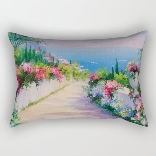 Road to the sea Rectangular Pillow