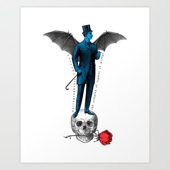 the complex of righter of wrongs Art Print