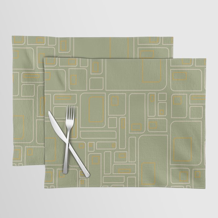Mid Century Modern Abstract Placemat