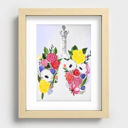 Botanical lungs Recessed Framed Print