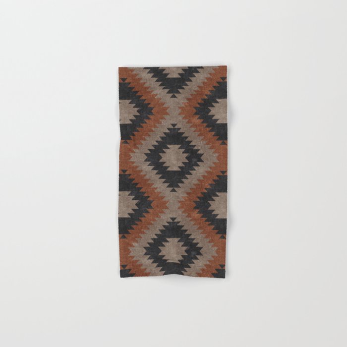 aztec neutrals - inkwell & taupe Hand & Bath Towel