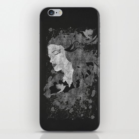 Cosmic dreams (B&W) iPhone & iPod Skin