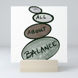 All About Balance (no background) Mini Art Print
