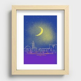 A night in the desert Recessed Framed Print