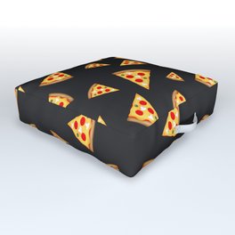 Cool and fun pizza slices pattern Outdoor Floor Cushion | Cheese, Red, Salami, Food, Slice, Pizza, Italian, Design, Tasty, Delicious 