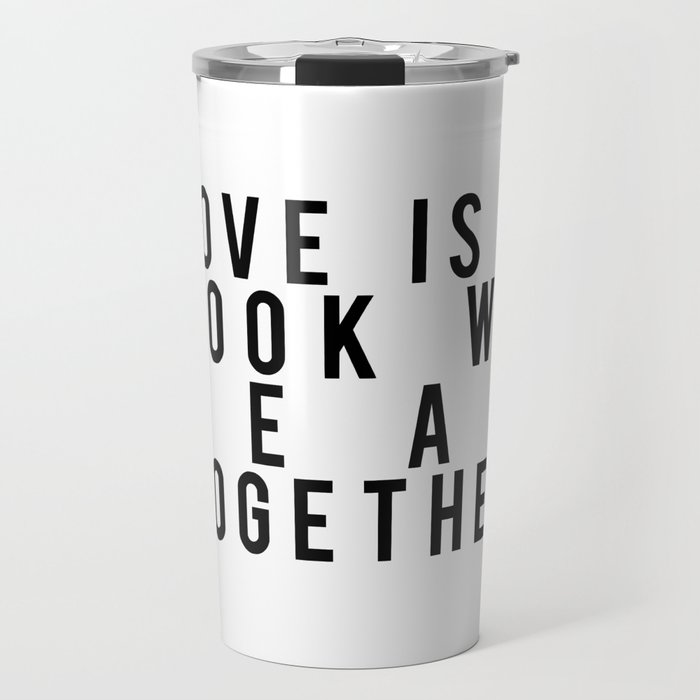 Love is a Book We Read Together Travel Mug