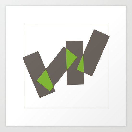 #140 Hurdles – Geometry Daily Art Print