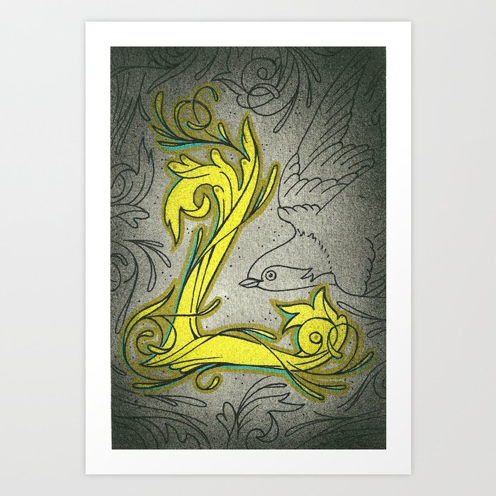 L is for Love Art Print