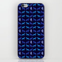 Blue Horses iPhone Skin