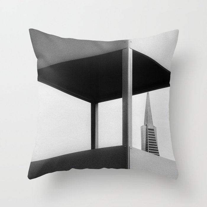 A Triangle in a Cube Throw Pillow