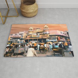 Old Dehli Area & Throw Rug
