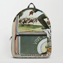 Vintage poster - La Finn de la Fee Verte Backpack | Cool, Liqueur, Prohibition, Advertisement, Retro, Painting, Classic, Alcohol, Hip, French 