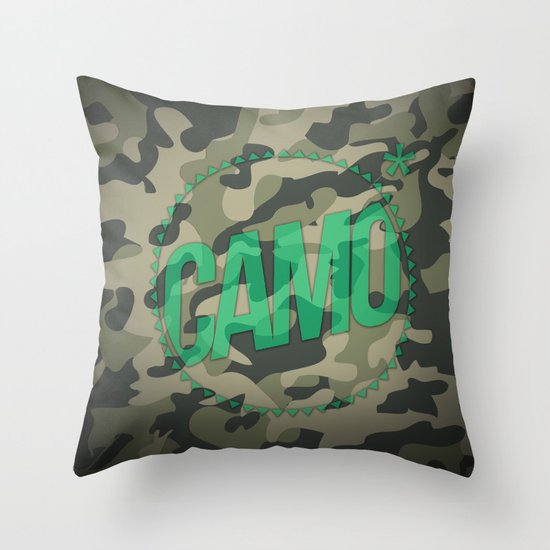 Camo Throw Pillow