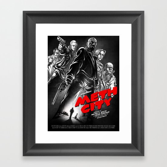 Meth City Framed Art Print