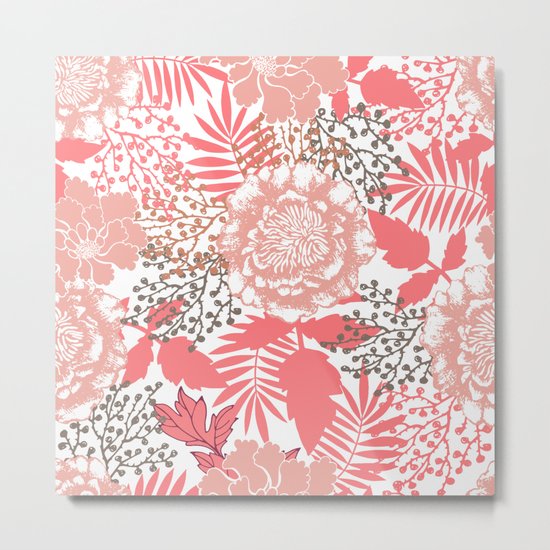 Pink peonies. Metal Print