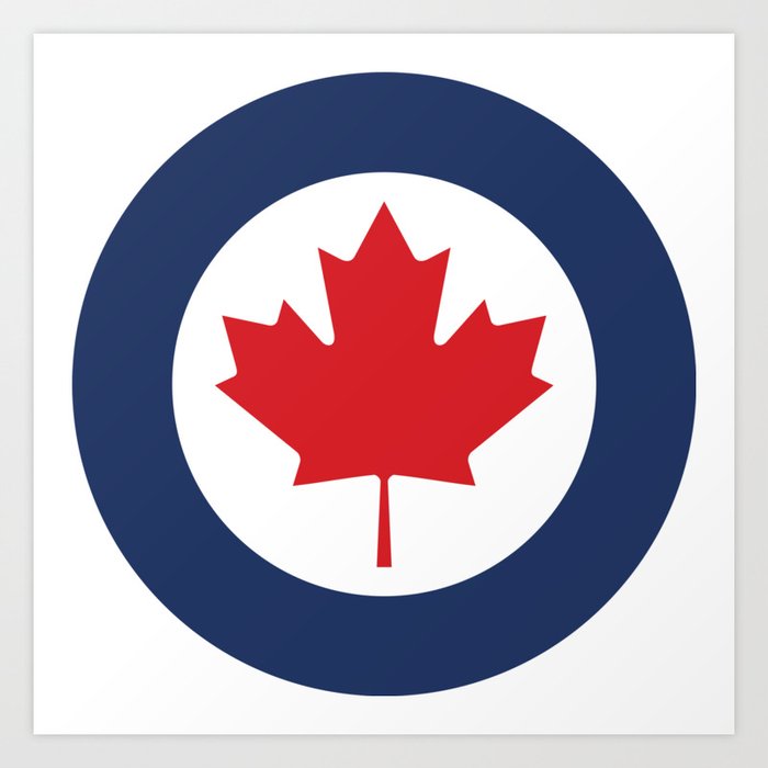 Roundel of Royal Canadian Air Force  Art Print