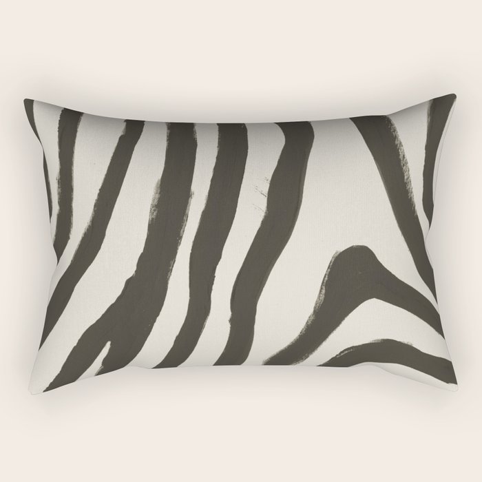 Painted Zebra Rectangular Pillow by Megan Galante Society6