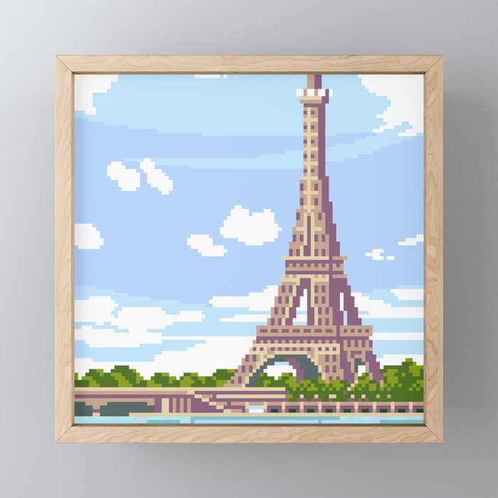 Eiffel Tower Framed Mini Art Print