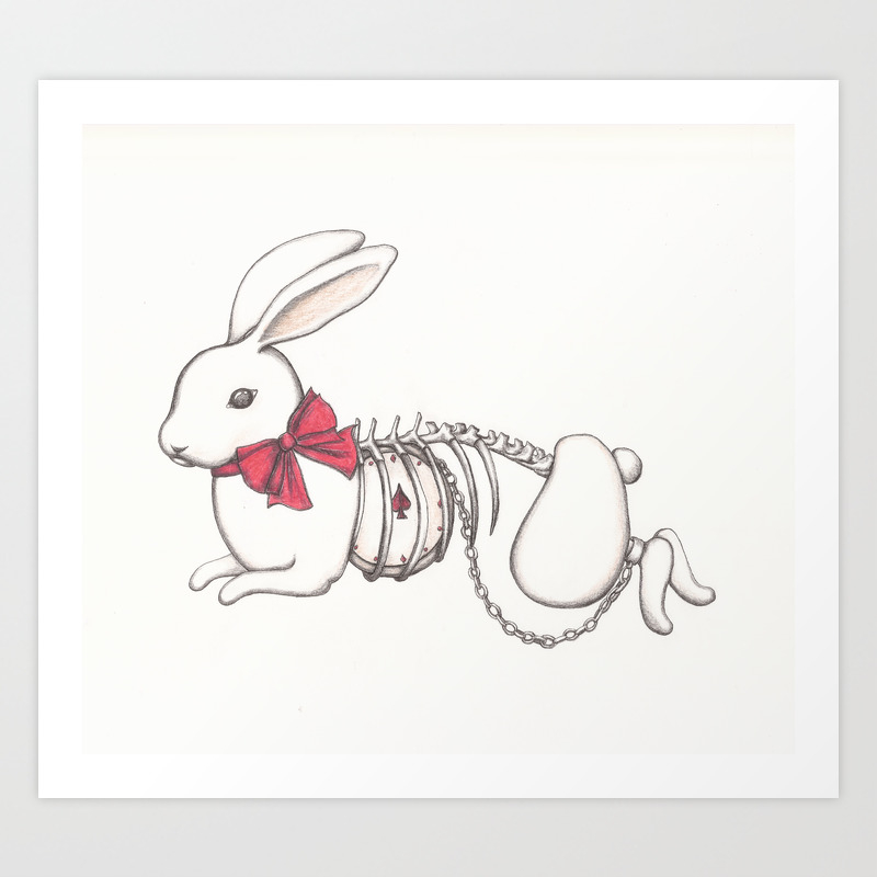 We Re Not In Wonderland Anymore Alice Art Print By Tryxxy Sphynx Society6