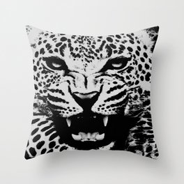 Wild Leopard Throw Pillow