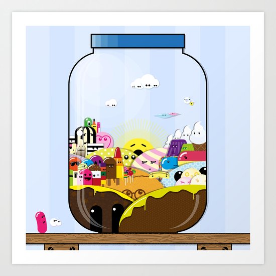 SF Sweet Jar Art Print