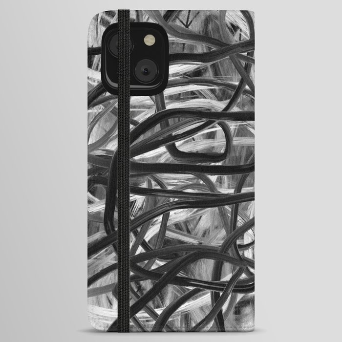 Abstract expressionist Art. Abstract Painting 33. iPhone Wallet Case