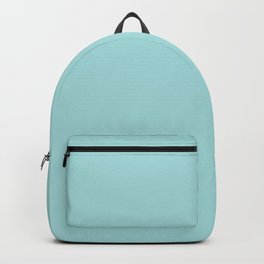 Light Pastel Aqua Blue Solid Color Pairs to Sherwin Williams Spa SW 6765 Backpack
