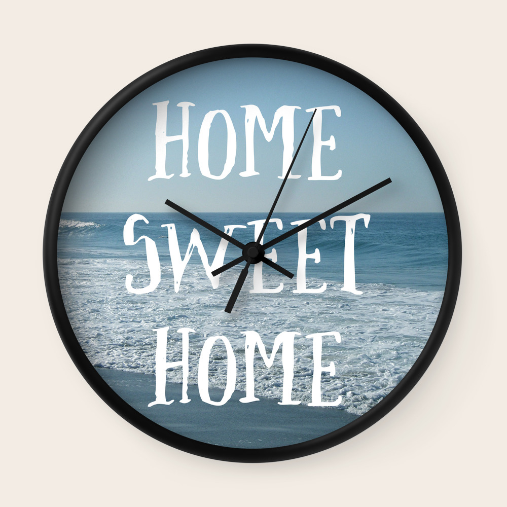Home Sweet Home Wall Clock By Kristinsavko Society6