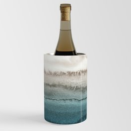 WITHIN THE TIDES - CRASHING WAVES TEAL Wine Chiller