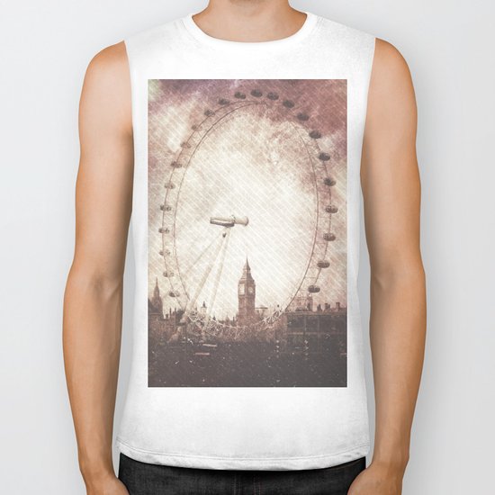 Big Ben in the Eye of London Biker Tank