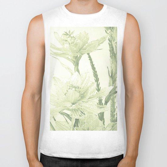 Glass flowers Biker Tank