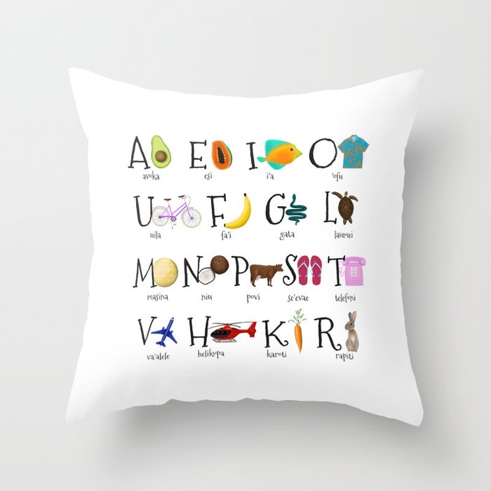 Alphabet throw pillows 2025
