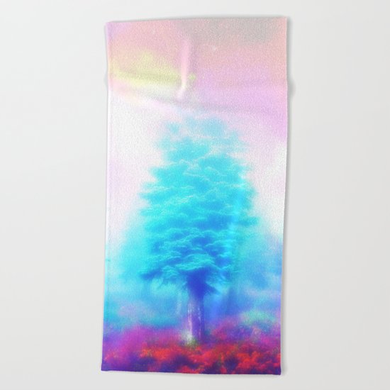 winter sky Beach Towel