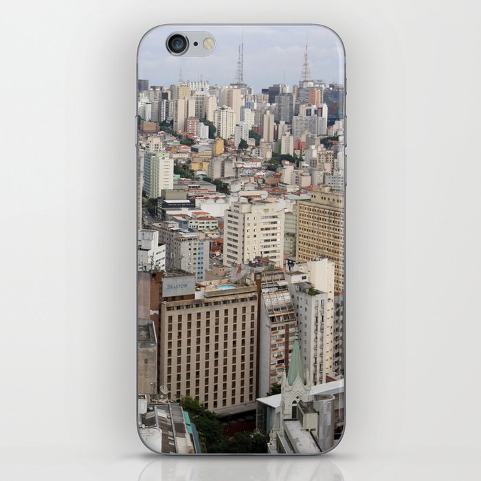 Brazil Photography - Down Town San Paulo Seen From Above iPhone Skin