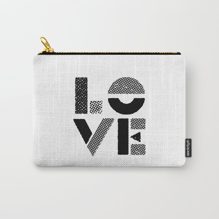 Love Black White Contemporary Minimalist Vintage Typography Poster Design Home Wall Decor Bedroom Tasche