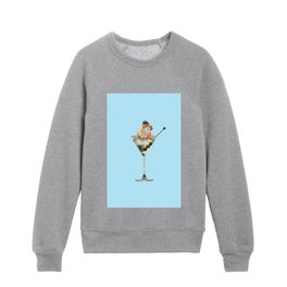 olive you 2 turquoise Kids Crewneck