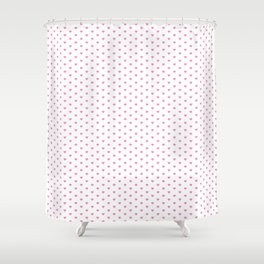 Small Hot Pink heart pattern Shower Curtain