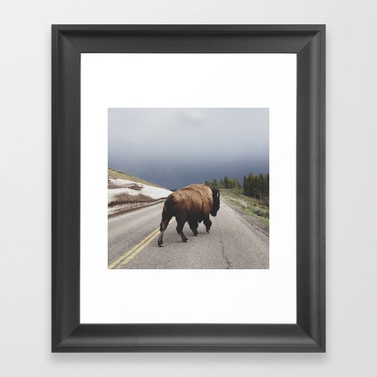 Street Walker Framed Art Print