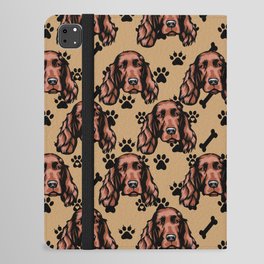 All over dog face pattern design. iPad Folio Case